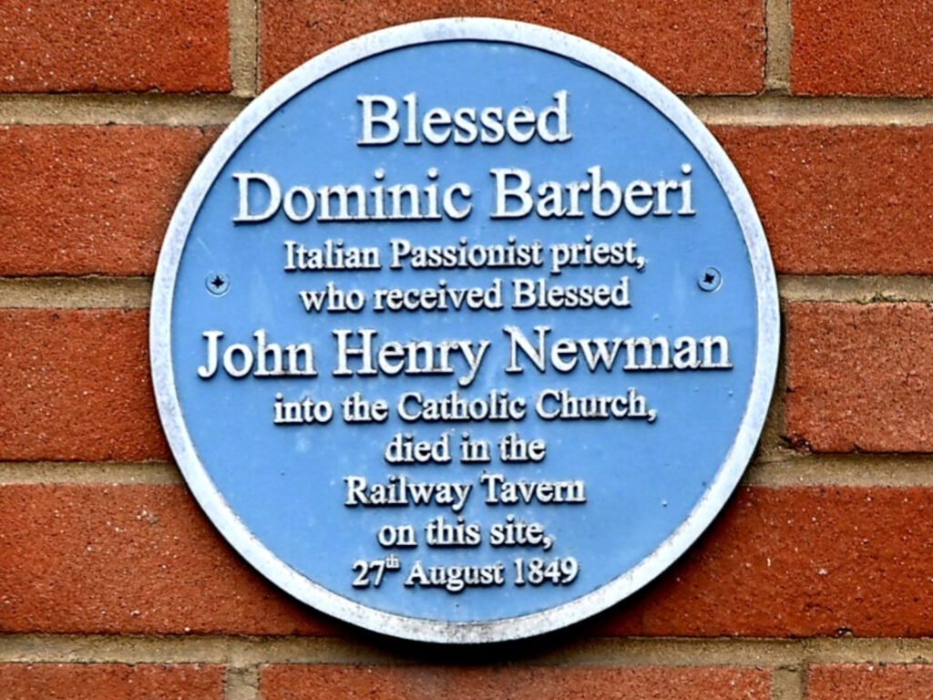 Blessed Dominic Barberi blue plaque