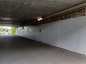 Underneath Cow Lane bridge