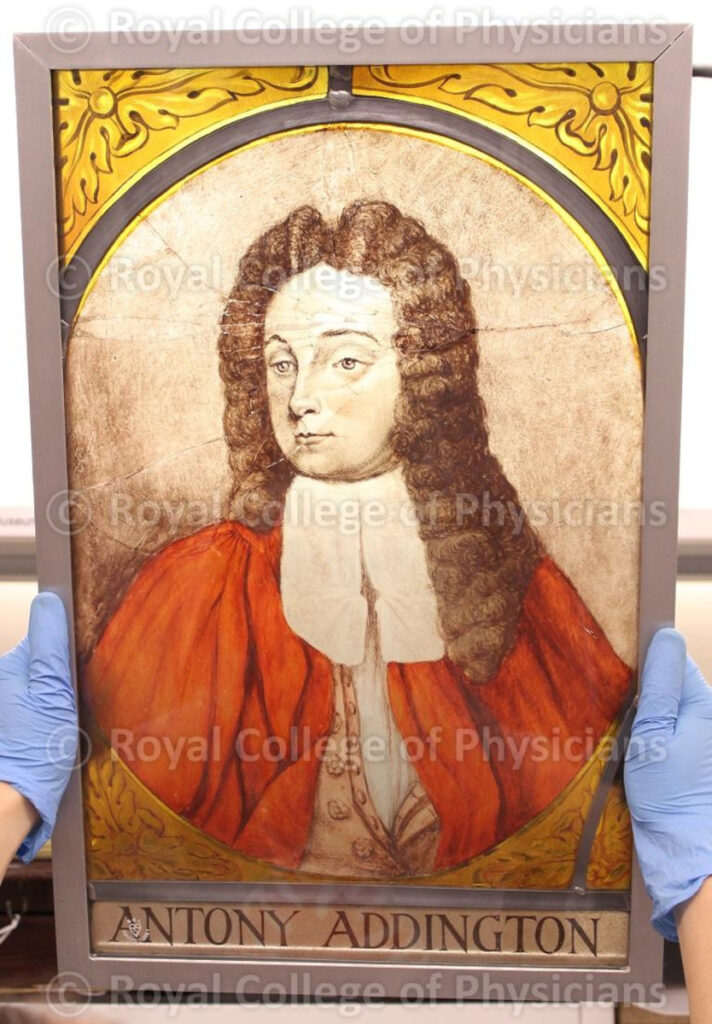 Dr Anthony Addington, stained glass window