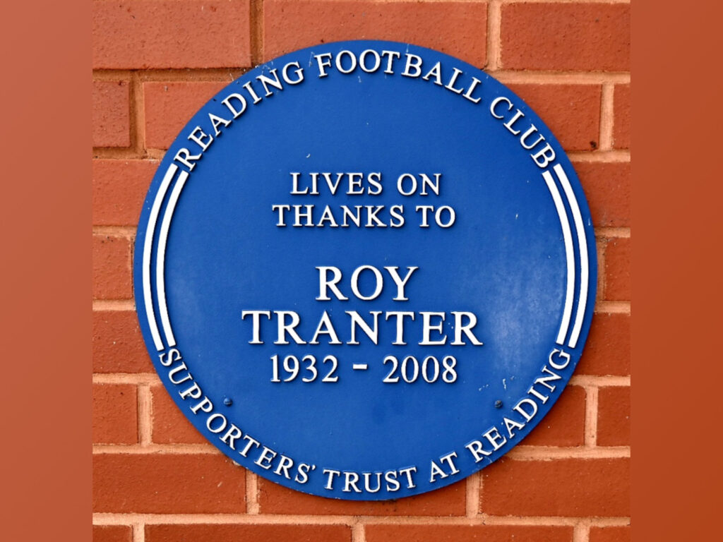 Roy Tranter Blue Plaque