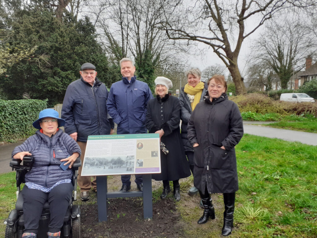 Unveiling the Christchurch Green information board